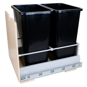 Bottom Mount Waste System - Double 35 QT